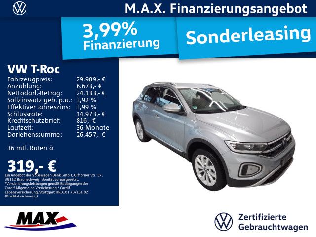 Volkswagen T-Roc 1.5 TSI DSG STYLE LED+NAV+ACC+KAMERA+STHZG