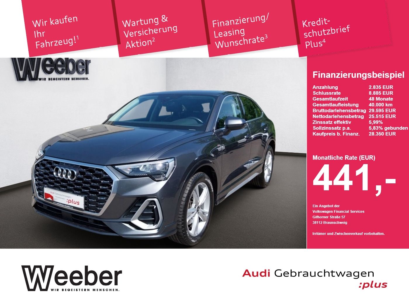 Audi Q3 Sportback quattro S line *LED*KAMERA*NAVI*SHZ
