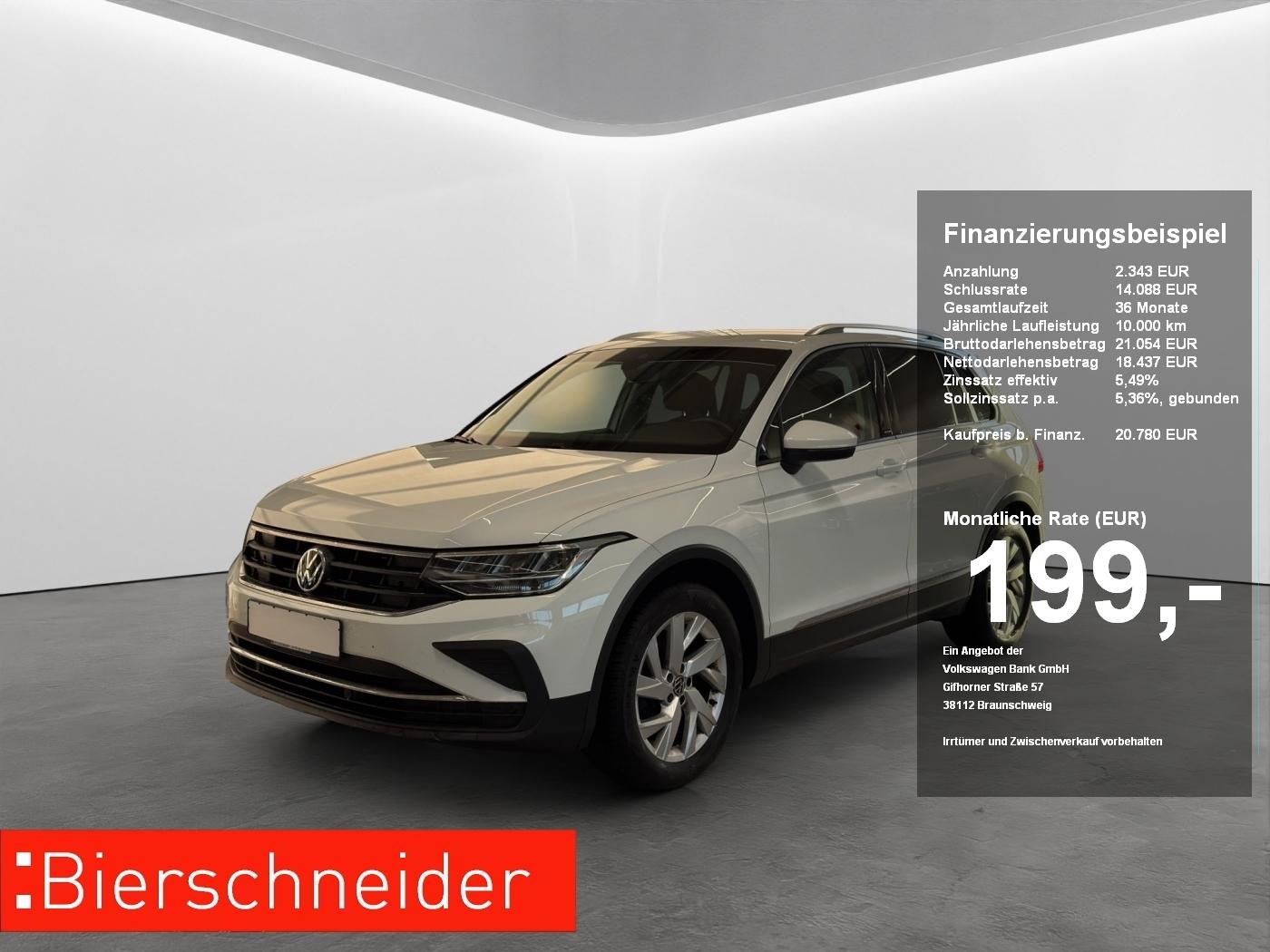 Volkswagen TIGUAN 1.5 TSI ACTIVE LED+NAVI+18+KAMERA+SHZ Fac
