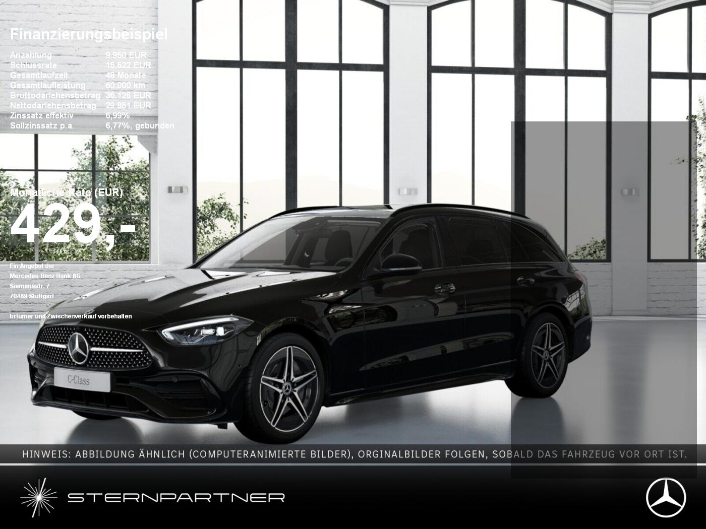 Mercedes-Benz C 180 T AMG+Night+Pano+AHK+Kamera+Memory