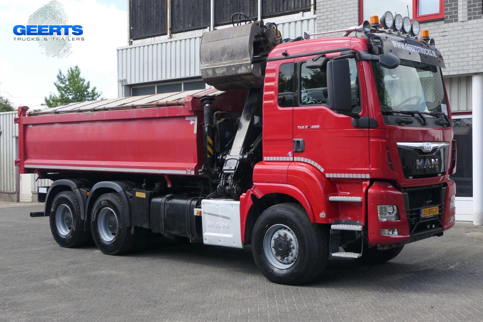 MAN TGS 26.480 | 6X6 | 2 Side Tipper + Hydraulic dus