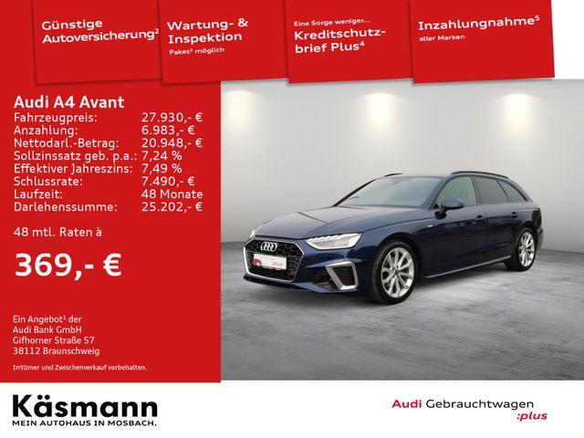 Audi A4 Avant 35TDI S line AHK NAV KAM LED