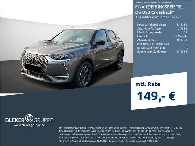 DS Automobiles DS3 Crossback PureTech 155 So Chic