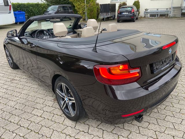 BMW 218d Cabrio Autom. Sport Line Leder Navi Xenon