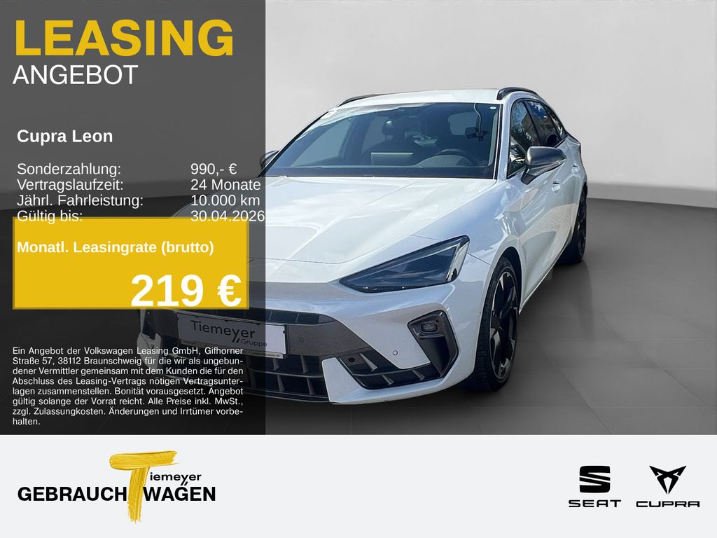 Abbildung Leasingangebot Cupra Leon Sportstourer 2.0 TDI DSG LM18 AHK KAMERA SU