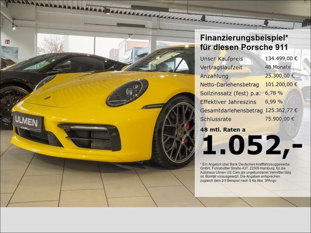 Porsche 911 Carrera S 992 Cabriolet 3.0 1-Hand PASM Spor