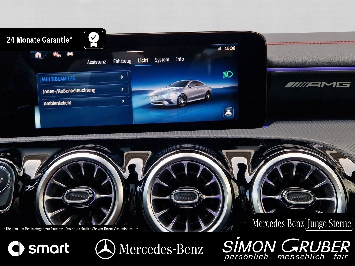 Fahrzeugabbildung Mercedes-Benz CLA 45 S 4M AMG Aero Burm Pano MBeam 360 drivers
