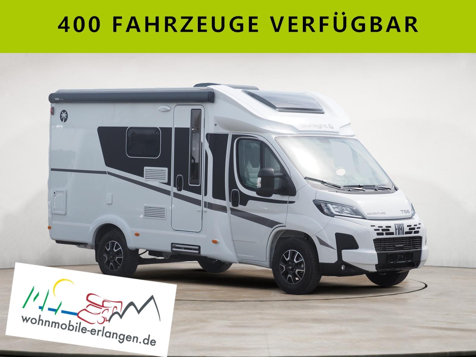 Sunlight T 58 Adventure Edition, Remis, Markise, Radtr.