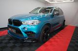 BMW X5 M VOLL Head-Up 4xSHZ LHZ LED Pano Carbon H/K - mit Benzin-Antrieb: Blau, Luftfederung, Geländewagen