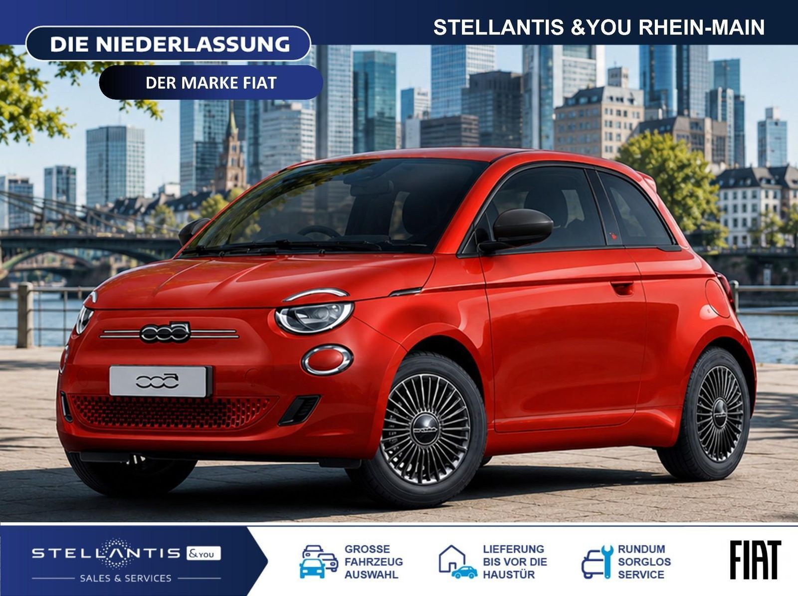 Fiat 500e Icon 42 KWh Klima CarPlay Keyless