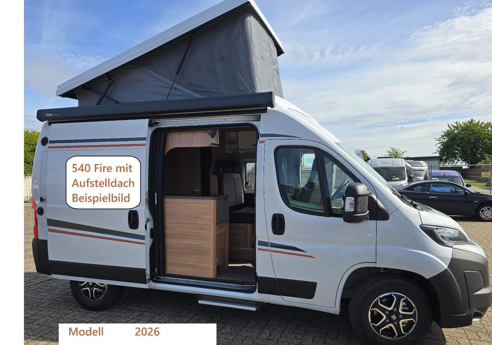 Weinsberg CaraBus 540 MQ Edition Fire AUFSTELLDACH Mod2026