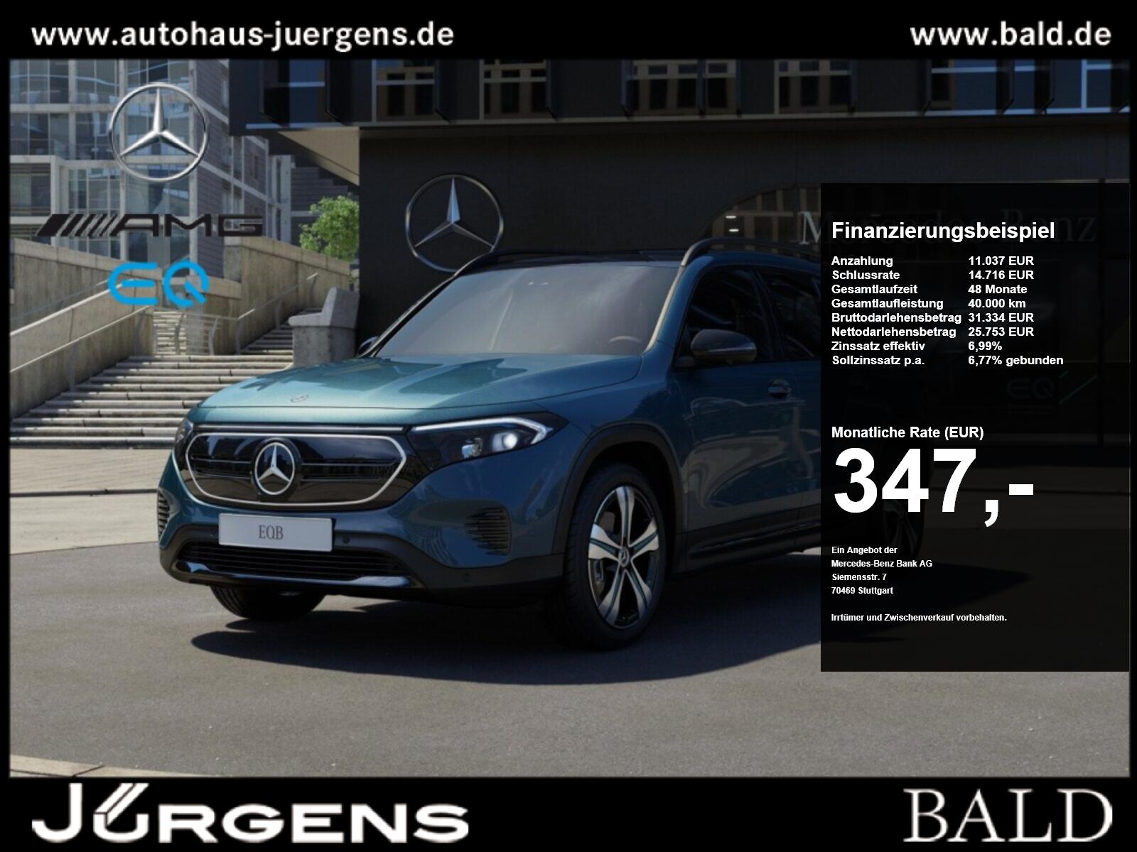 Mercedes-Benz EQB 250 Progressive/LED/360/Pano/Night/Totw/19'