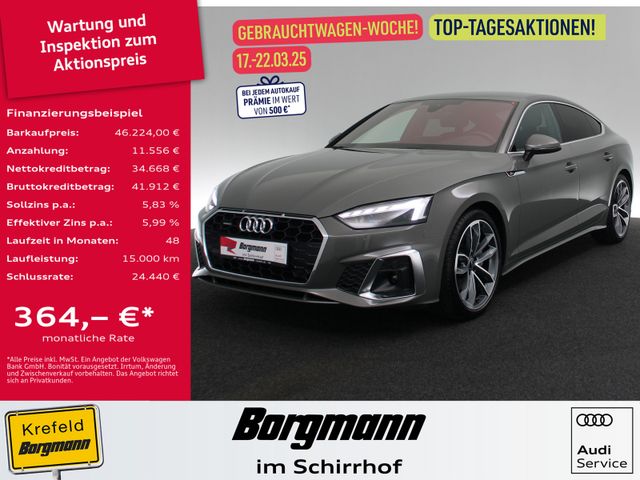 Audi A5 Sportback 40 TDI quattro S line AHK B&O HUD