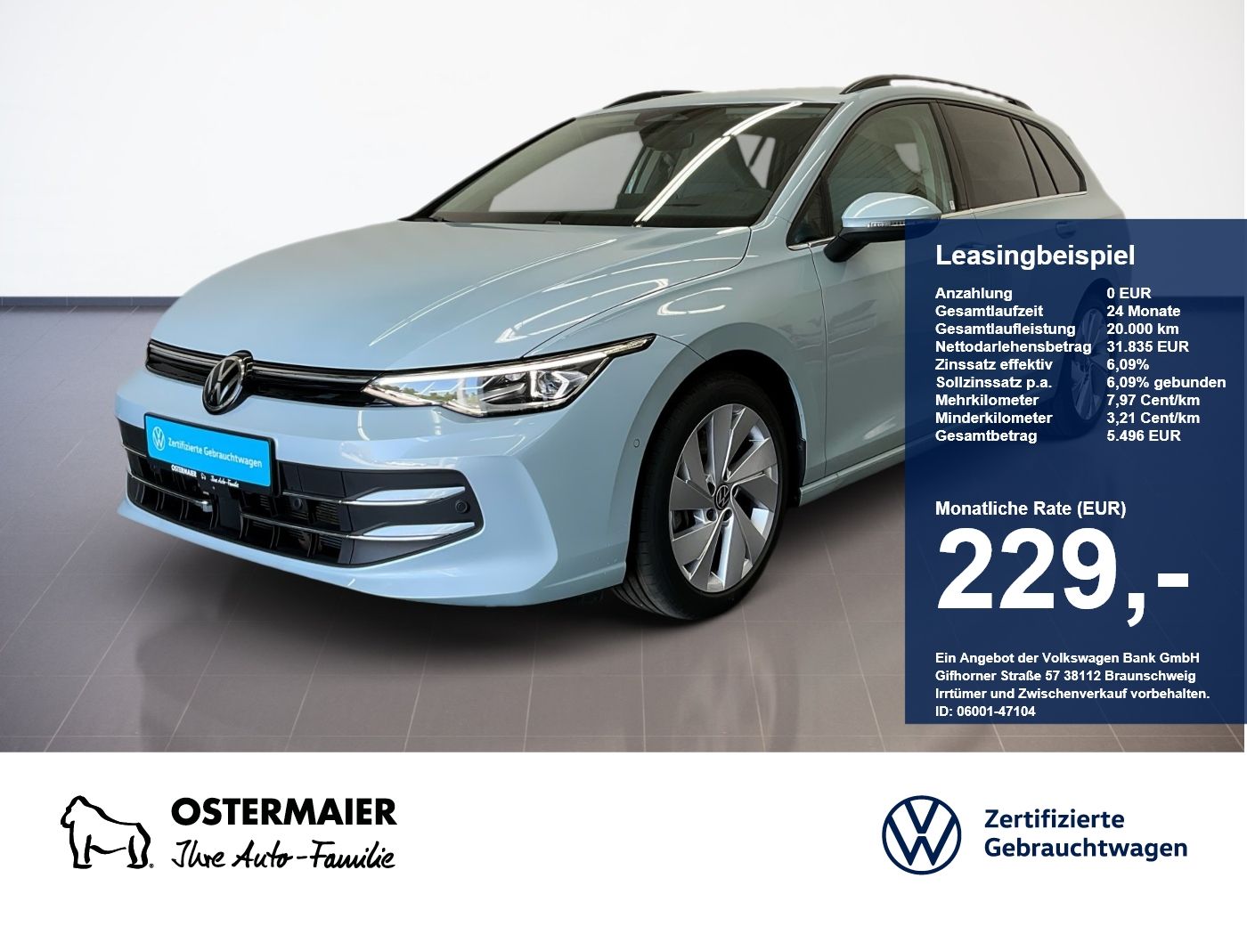Volkswagen Golf VIII Variant STYLE 2.0TDI 150PS DSG ACC.5J-