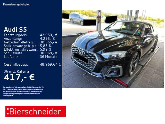 Audi S5 Cabrio TFSI qu 20 AHK LASER B&O HuD 360