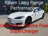 Tesla S RAVEN Performance/Unlimited Free Supercharging - weiße Tesla Model S
