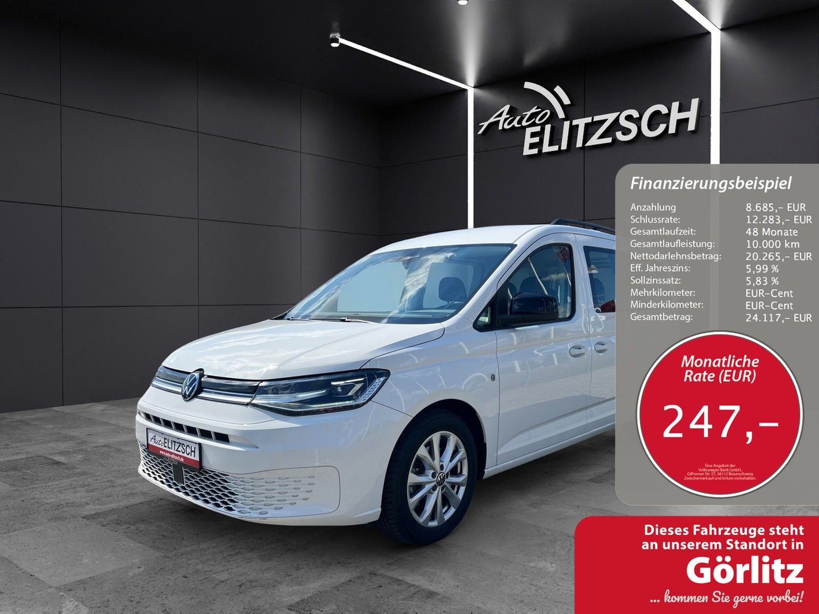 Fahrzeugabbildung Volkswagen Caddy TDI Life Maxi LED Klima SHZ PDC DAB+