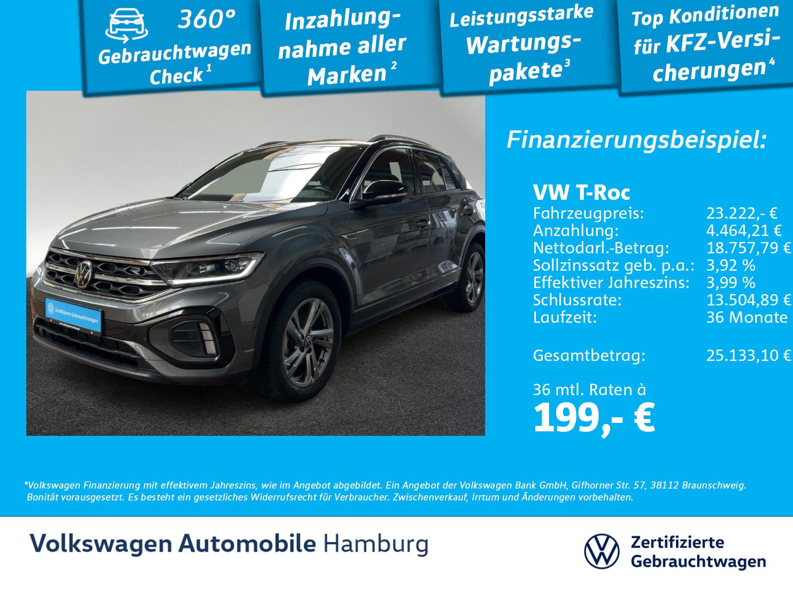 Volkswagen T-Roc 1.0 TSI R-Line Rear View Navi Sitzhzg LED