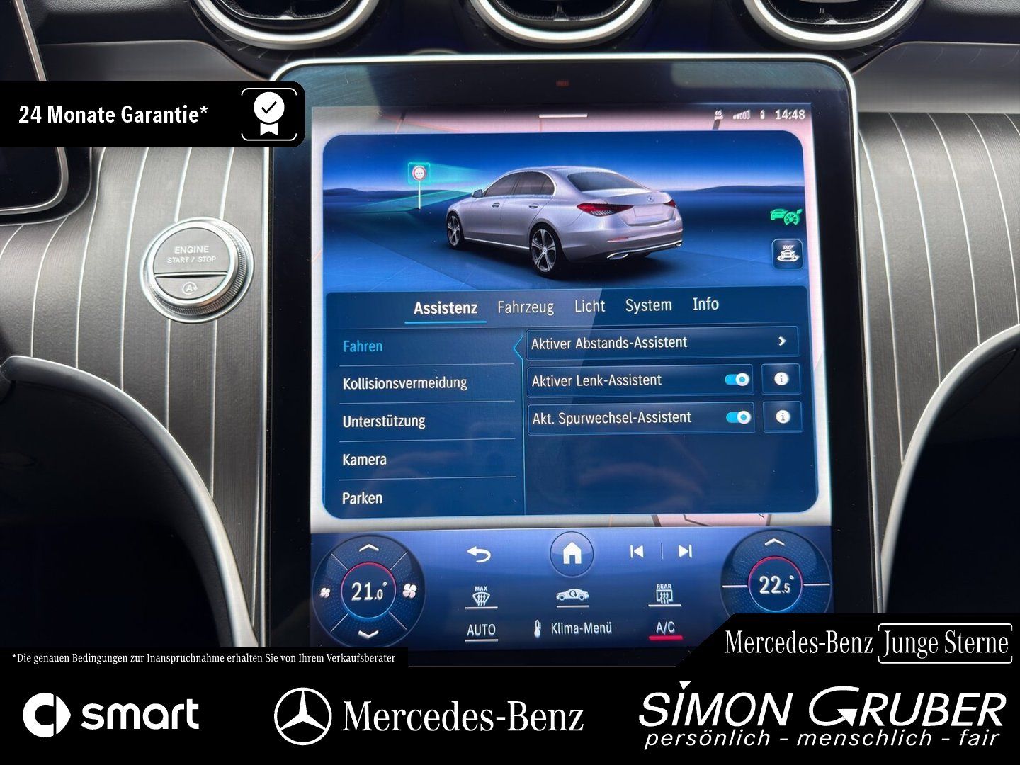 Fahrzeugabbildung Mercedes-Benz C 200 AMG Night Pano Leder Massage Sitzklima