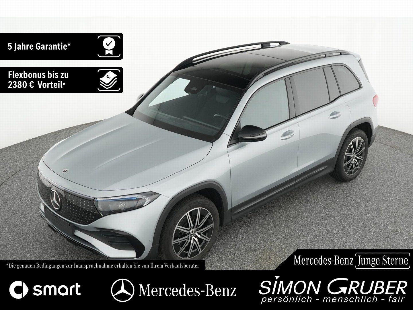 Fahrzeugabbildung Mercedes-Benz EQB 250+ AMG Night Pano Ambi LED AHK Mod 2025