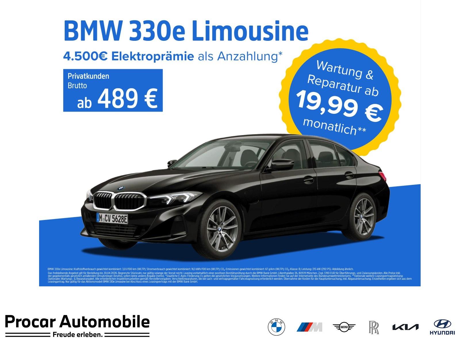 BMW 330e RFK NAVI LED PDC V+H DAB Parkass. Tempomat
