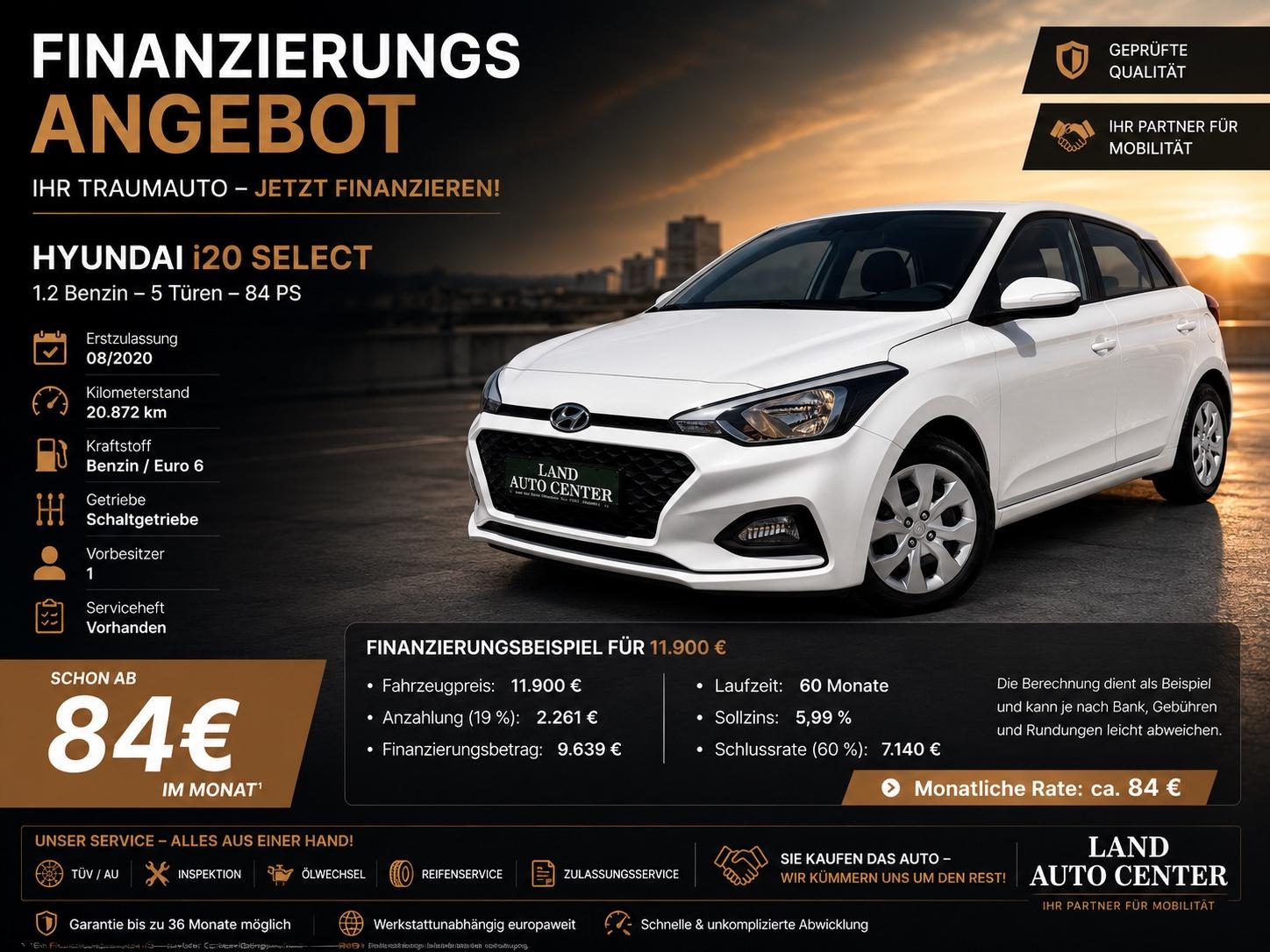 Hyundai HYUNDAI i20* 1.HAND* NUR 21000KM*KLIMA