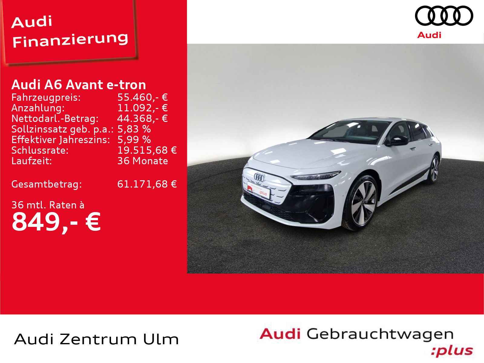 Audi A6 Avant e-tron S-Line 20 AHK MATRIX NAVI 0,25% foto 3