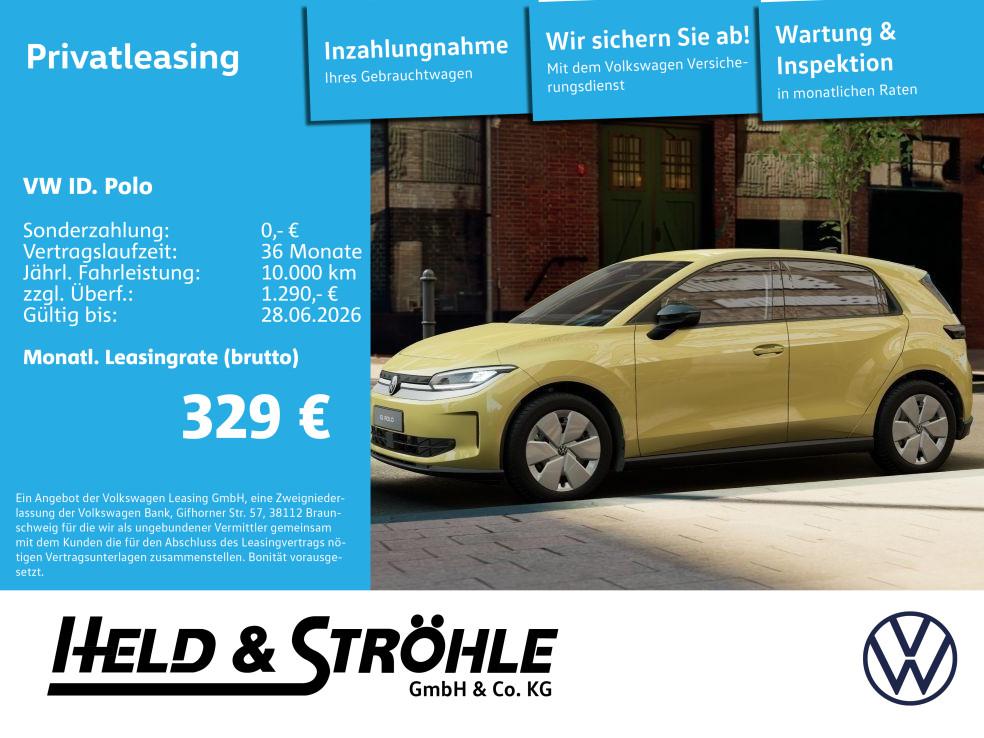 Volkswagen Der Neue ID.Polo - PRIVATLEASING -