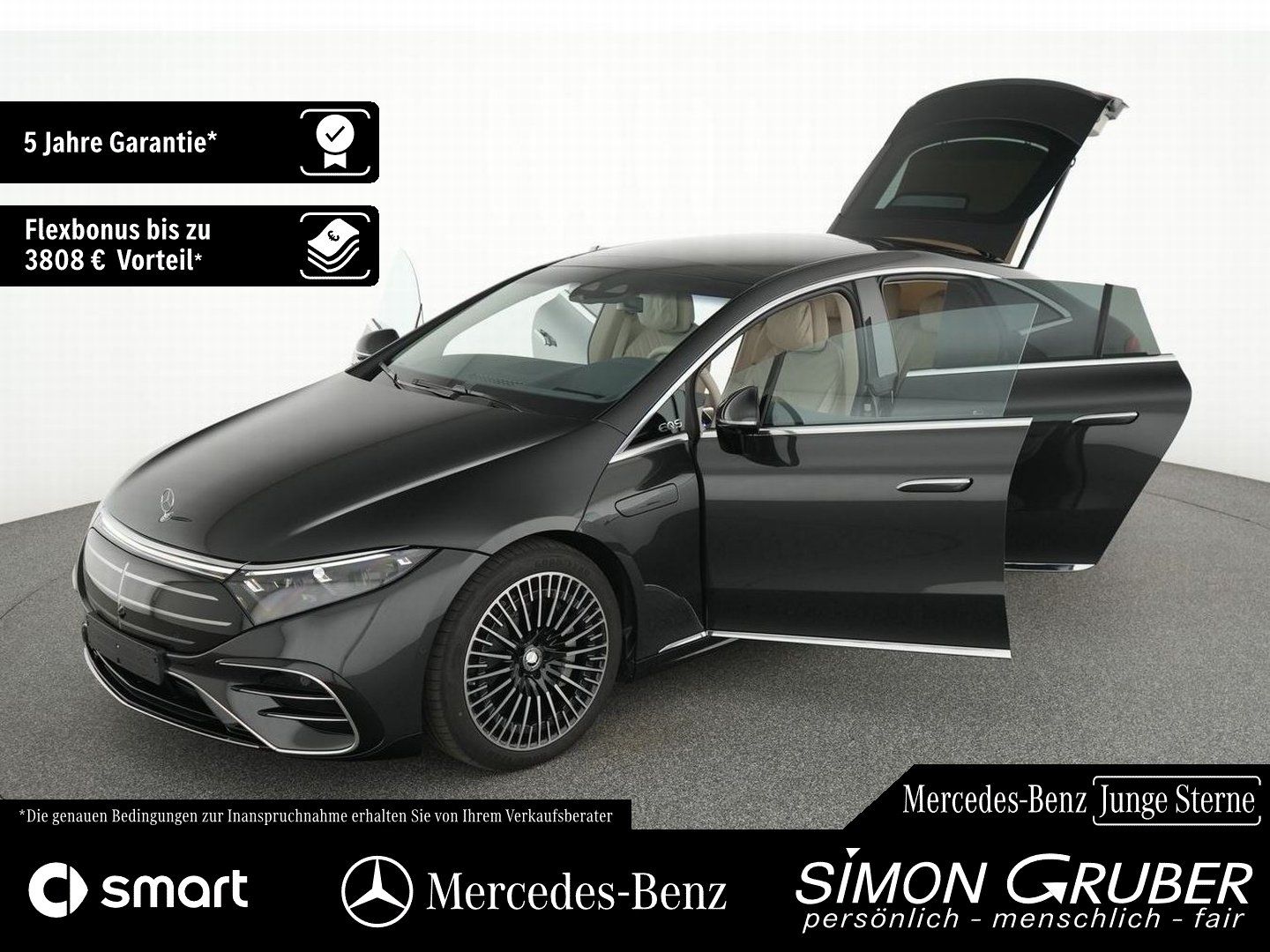 Fahrzeugabbildung Mercedes-Benz EQS 580 4M AMG Exklusive 4*Massage HUD Burm Digi