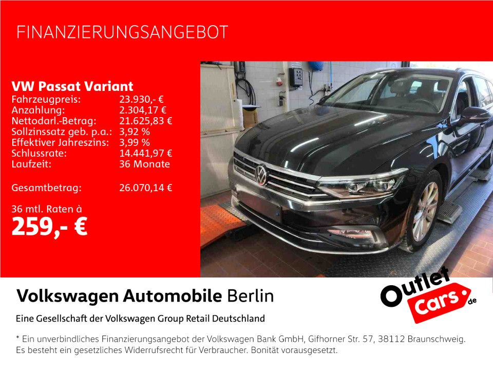 Volkswagen Passat Variant 2.0 TDI DSG Elegance Navi LED SHZ