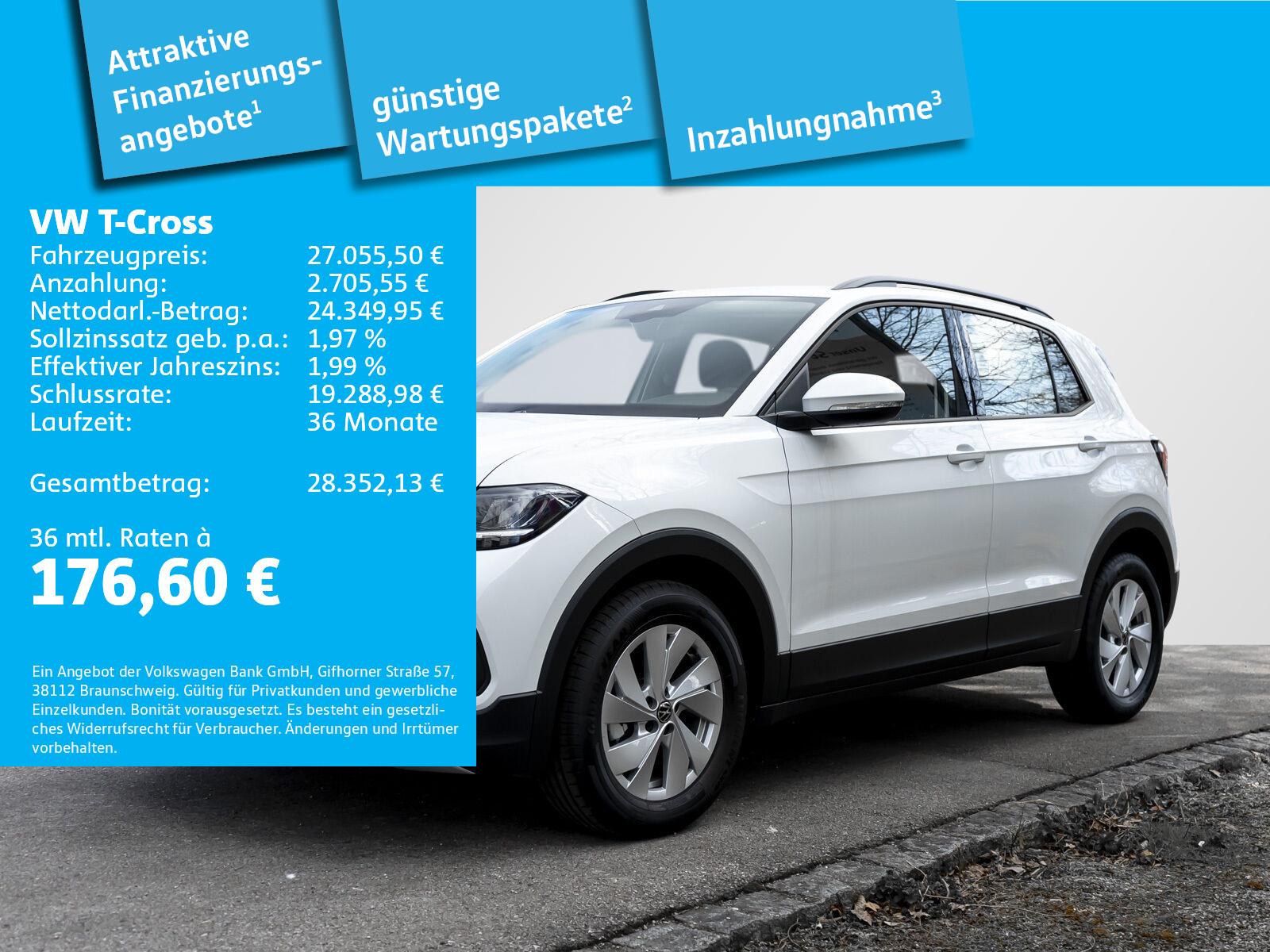Volkswagen T-Cross Life 1.0 TSI LED Sitzhz ParkPilot APP DS