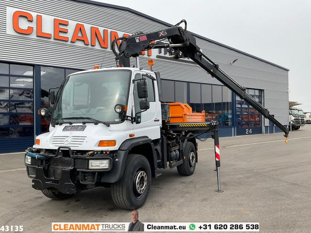 Unimog U 500 4x4 Hiab 12 Tonmeter laadkraan (bouwjaar 2