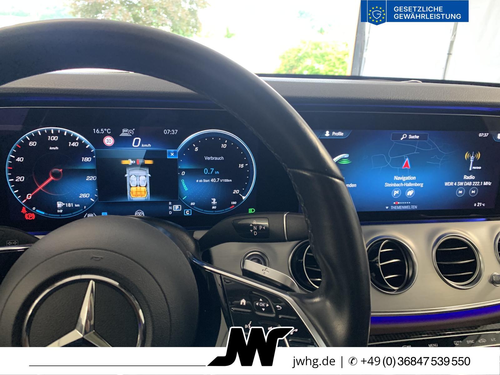 Mercedes-Benz E220 T MOPF Avantg. Distr+|Night|GlasDach|MB-LED