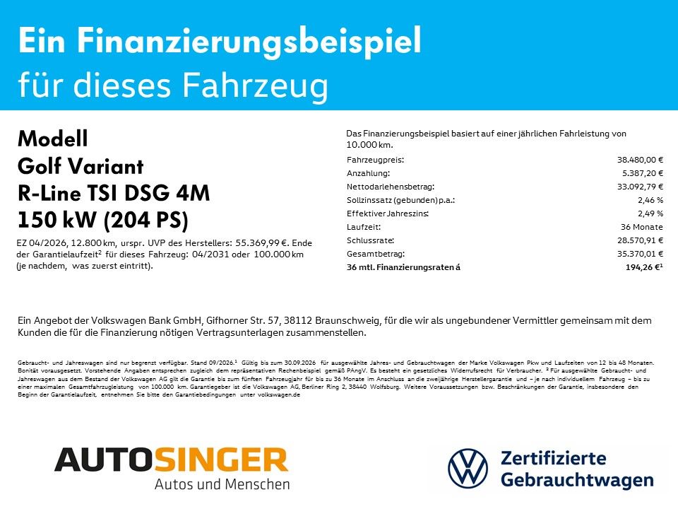 Volkswagen Golf Variant R-Line 2.0 TSI DSG 4M AHK AREA HUD foto 2