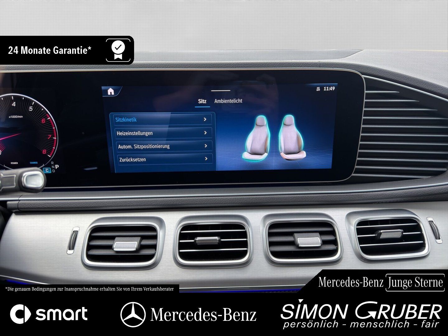 Fahrzeugabbildung Mercedes-Benz GLE 450 4M AMG Night MBeam Burmester AHK 22Zoll