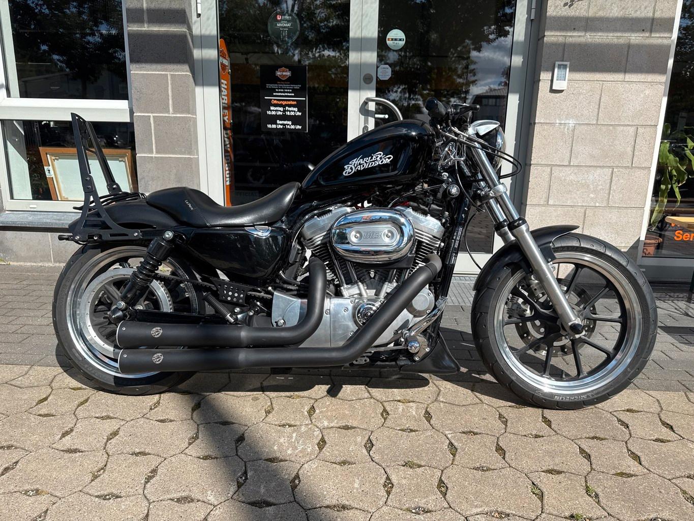 Harley-Davidson XL883L Sportster Super Low Falcon Auspuff uvm