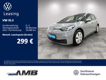 Volkswagen Leasing Angebot: Volkswagen ID.3 City LED/ACC/CCS/Navi/Sitzhzg/Lederlenkrad