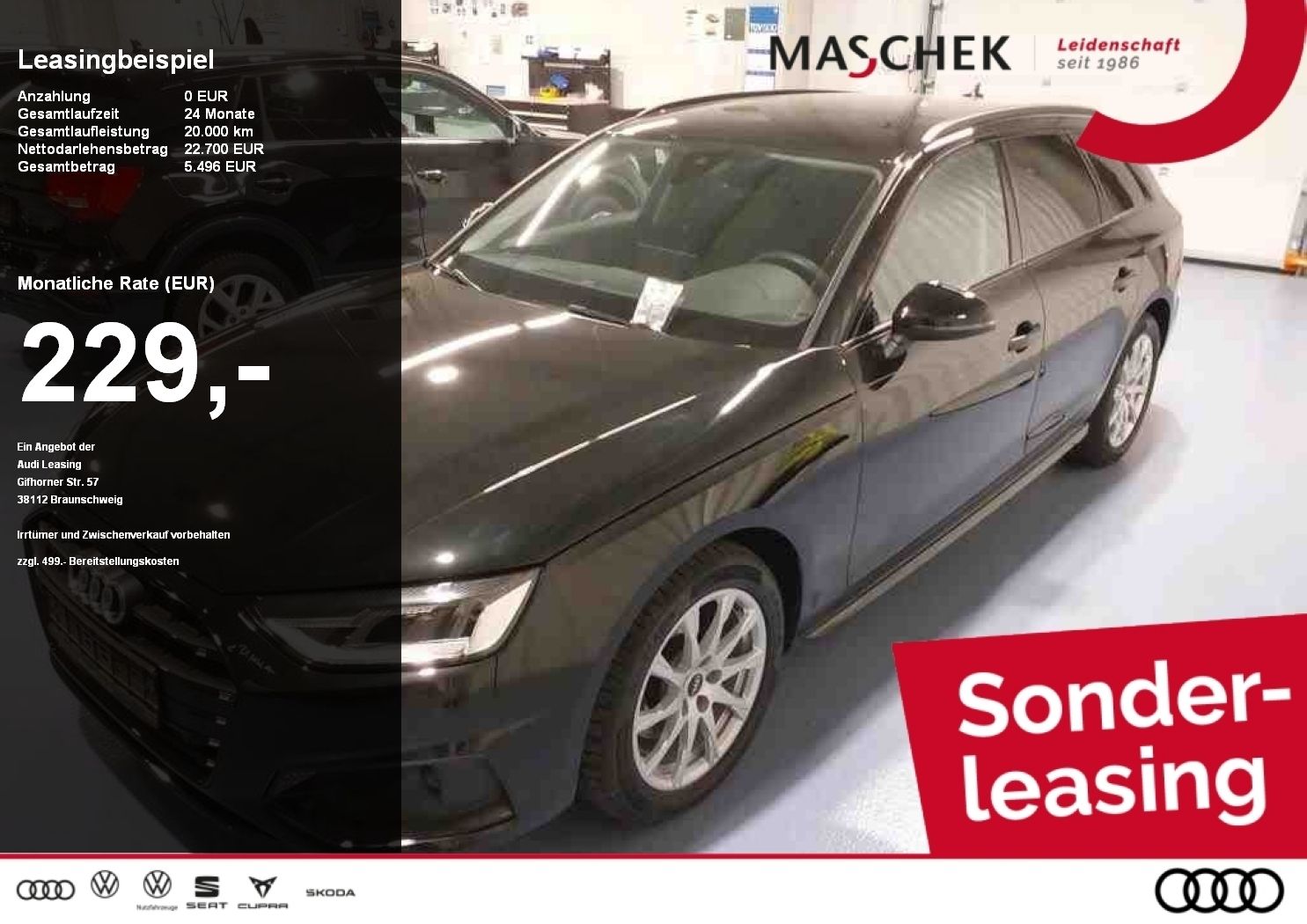 Audi A4 Avant *Sonderleasing nur noch bis 24.07* 35 T