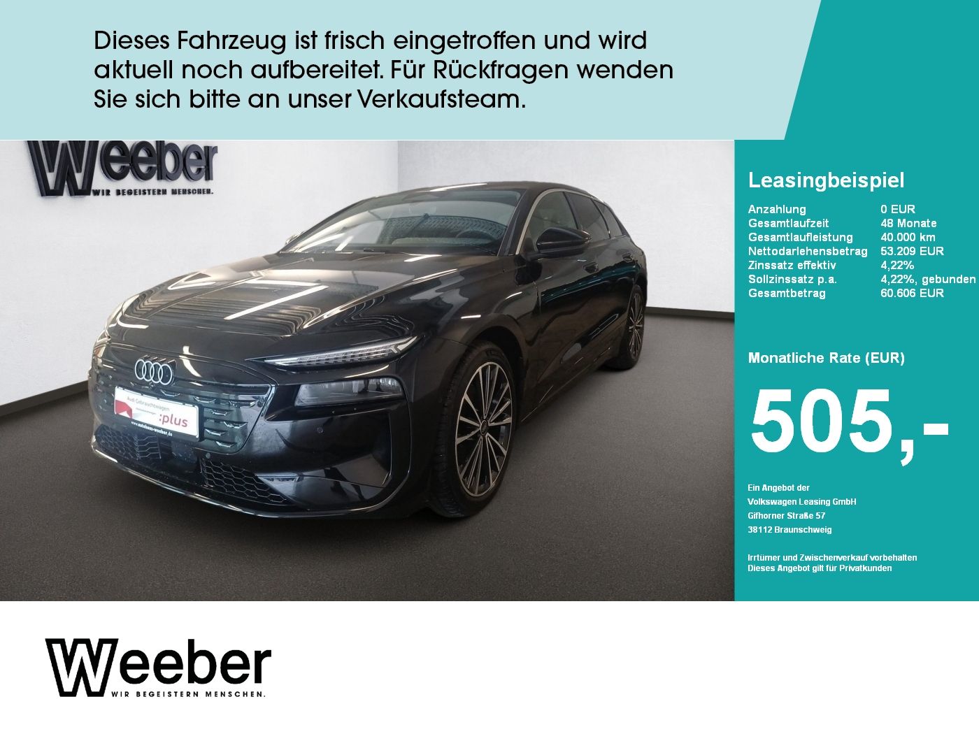 Audi A6 e-tron Avant AHK*LED*NAVI*RFK*20LM*GRA*5J GAR