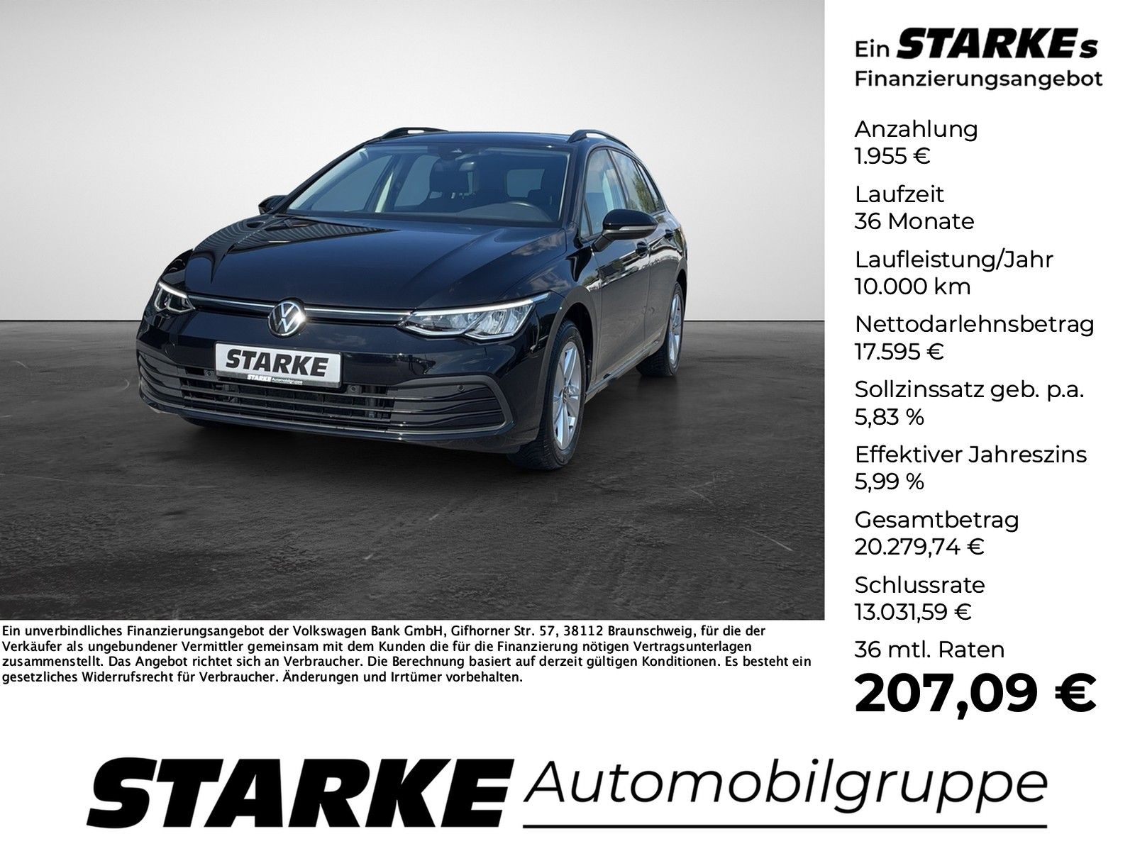 Volkswagen Golf Variant 2.0 TDI Life  AHK Navi LED Kamera P