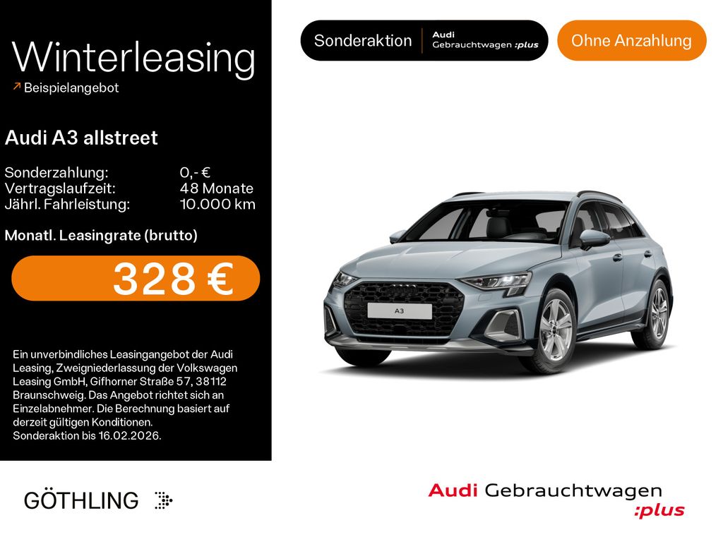 A3 allstreet 35 TDI S tro*LED*Virtual*Navi+*Kame