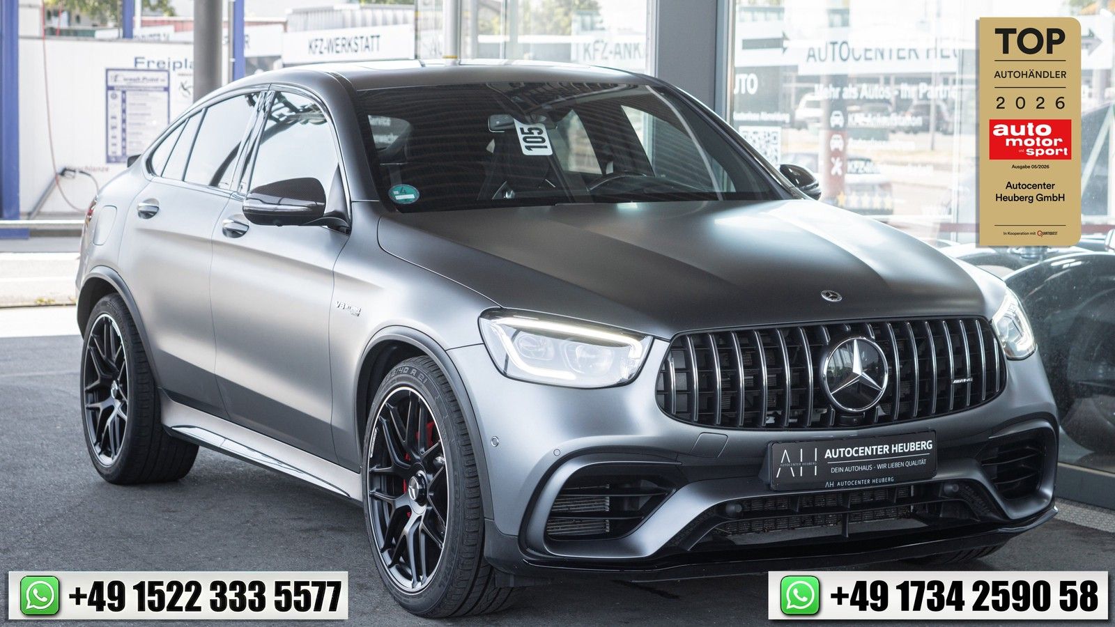 Mercedes-Benz GLC 63 AMG S *1HAND*360°*ACC**HUD*MWST*BURMEST*