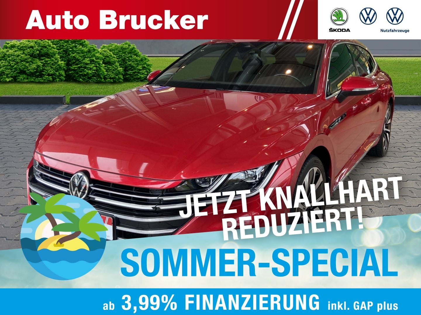 VW Arteon SB R-Line 4Motion+LED+Pano+Navi+3-Zonen-K