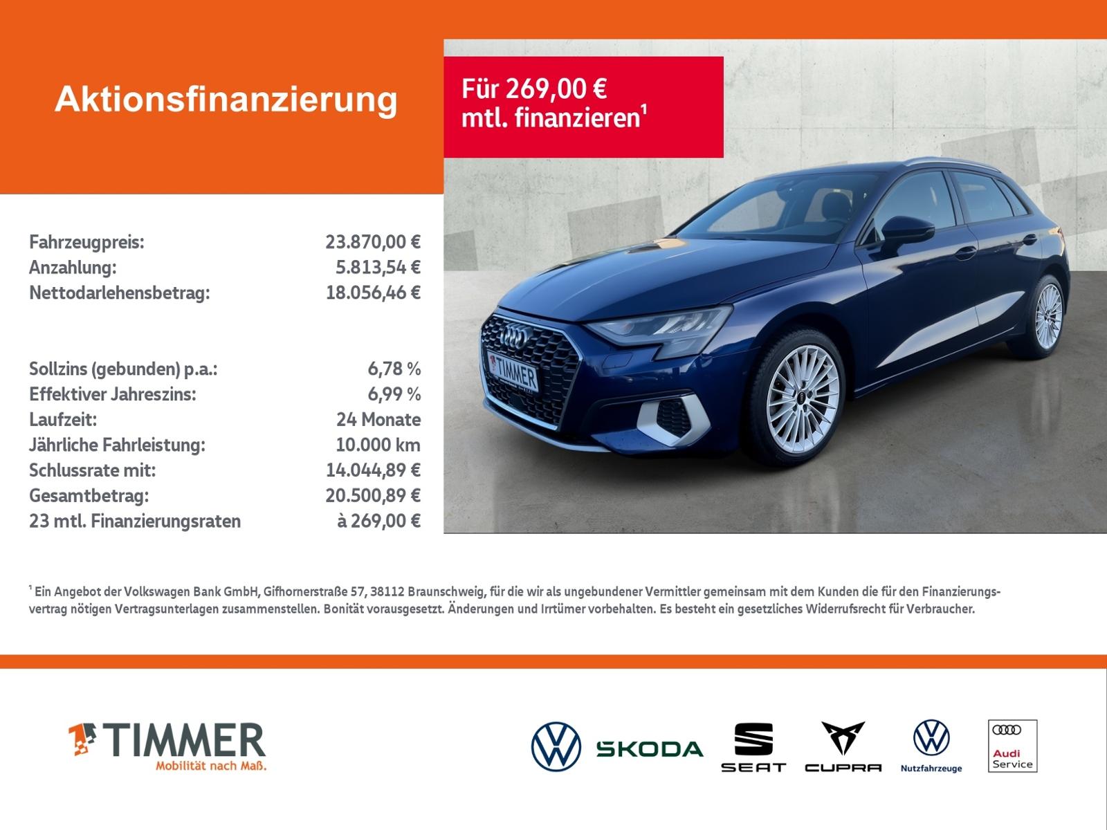 Audi A3 Sportback 35 TFSI S tronic ADVANCED +LED +ACC