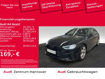 Audi Leasingangebot: Audi A4 Avant S line 40 TFSI Kamera LED virtual Navi