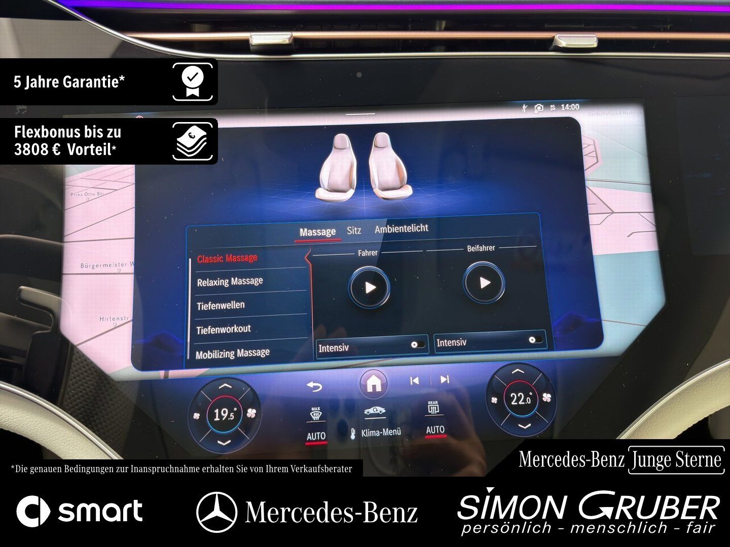 Fahrzeugabbildung Mercedes-Benz EQE 43 4M AMG Massage Sitzklima Pano AHK Mod 25