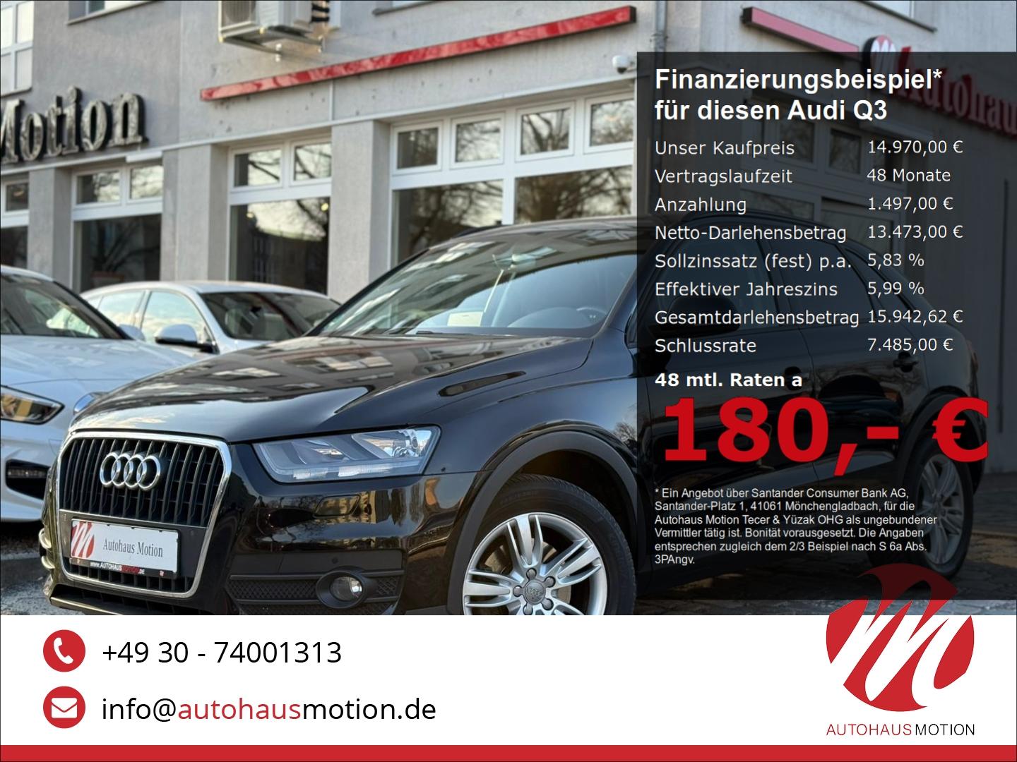 Audi Q3 1.4 TFSI S-tronic Panorama Navi PDCv+h Klimaa