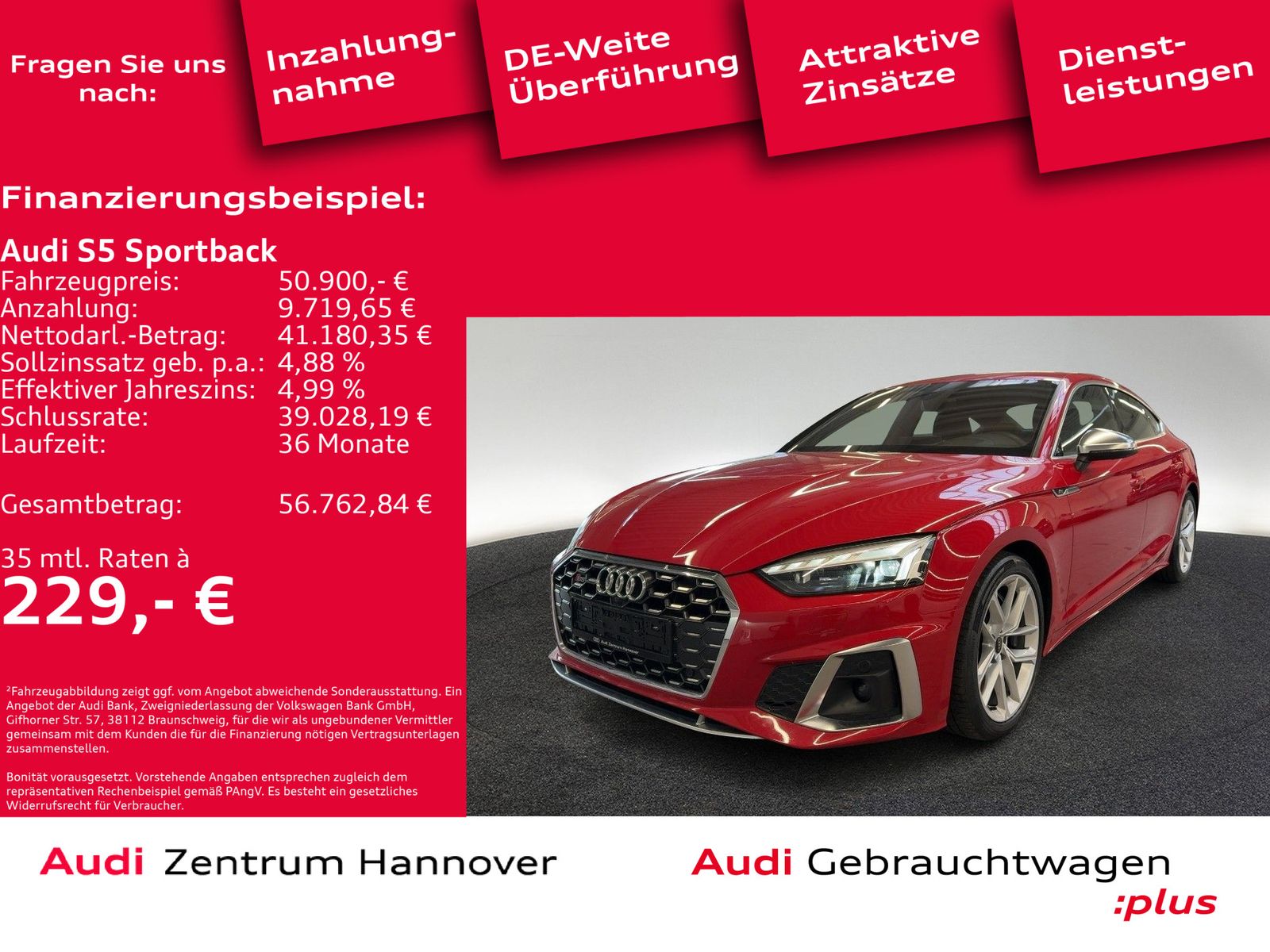 Audi S5 Sportback 55 TDI qu. Matrix Kamera Memory Nav