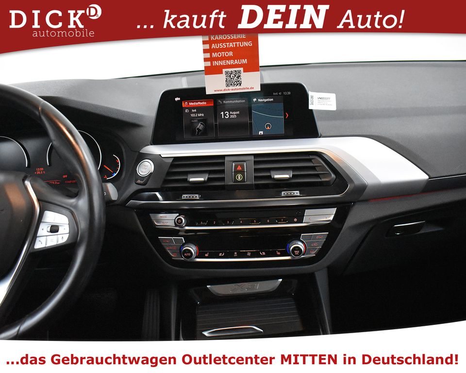 BMW X3 xDr 20d Aut Advant PANO+MEMO+LED+NAVI+SHZ+LC+