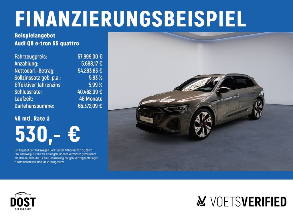 Audi Q8 e-tron 55 quattro S line AHK+HuD+MATRIX LED